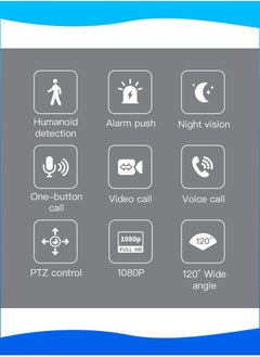 Mi VAZA Smart Security Camera - Surveillance Camera with 32G Memory Card - Motion Detection for Baby, Two-Way Audio, Two-Way Video, Night Vision, Alarm Push  - Image 2