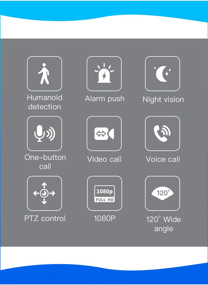 Mi VAZA - Smart Security Camera - Surveillance Camera with 32G Memory Card - Motion Detection for Baby, Two-Way Audio, Two-Way Video, Night Vision, Alarm Push - Image 1