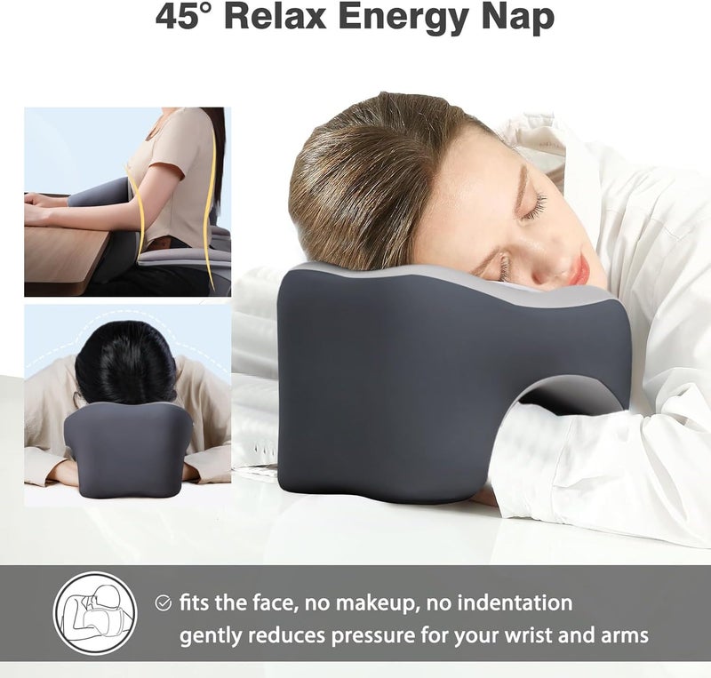 Exrp 2-in-1 Travel Neck Pillow, Advanced Neck Support for Long Flights, Portable Drawstring Bag, U Shape Memory Foam Pillows for Traveling, Car, Home - Image 4