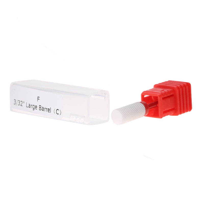 Nail Drill Bit Round Flat Ceramic Grinding Head Manicure Machine Accessories Tool Flat Head - Image 5