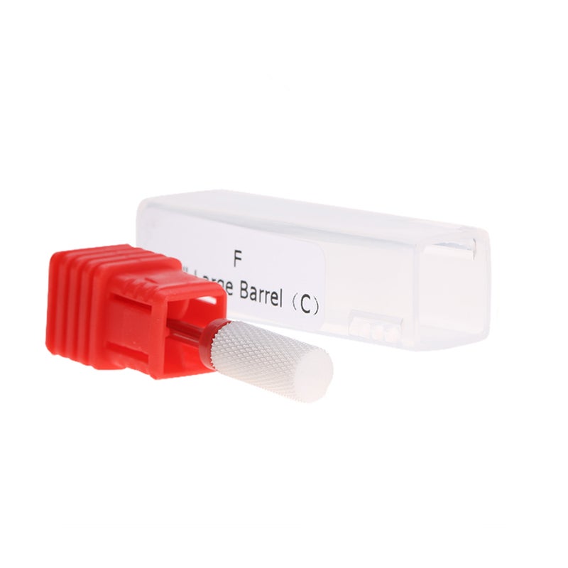 Nail Drill Bit Round Flat Ceramic Grinding Head Manicure Machine Accessories Tool Flat Head - Image 3