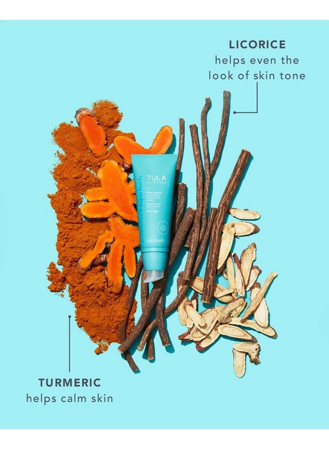 TULA Skin Care Filter Primer Luminizing & Moisturizing Primer ; Prime Smooth & Illuminate With A Filter Like Finish ; First Light 1 Fl. Oz. - Image 4