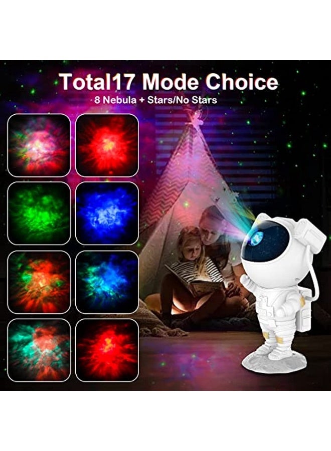 Astronaut LED Galaxy Projector Starry Sky Night Light Astronaut Star Projector with Mist Timer and Remote Control for Ceiling Projector and Bedroom Gifts  - Image 2