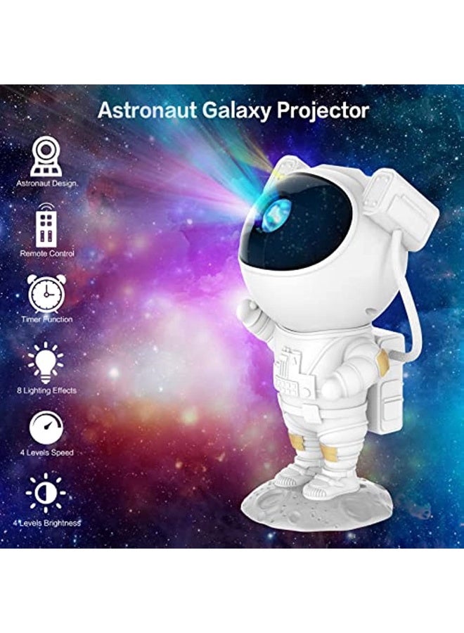 Astronaut LED Galaxy Projector Starry Sky Night Light Astronaut Star Projector with Mist Timer and Remote Control for Ceiling Projector and Bedroom Gifts  - Image 3