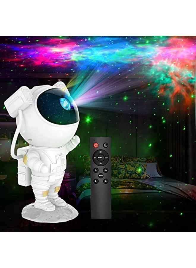 Astronaut LED Galaxy Projector Starry Sky Night Light Astronaut Star Projector with Mist Timer and Remote Control for Ceiling Projector and Bedroom Gifts  - Image 1
