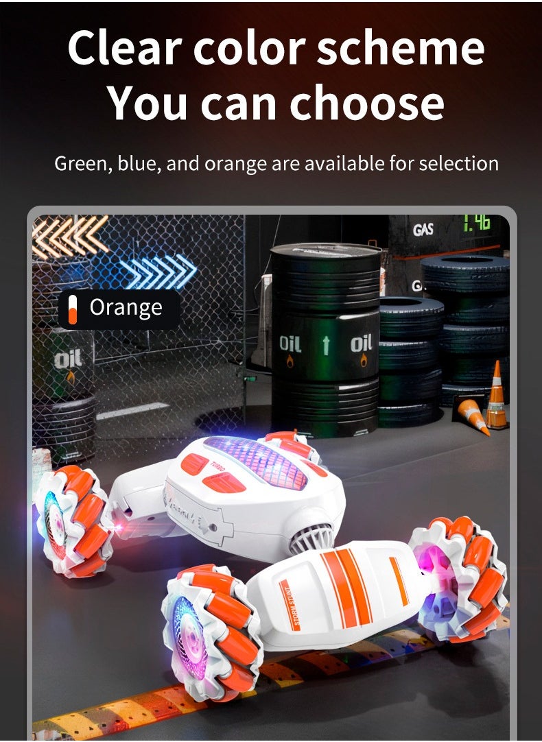 null - Torsion Stunt Car Remote Control Cars Dual Control RC and Watch Gesture Sensor Electric Toy Car with Light and Music - Image 1