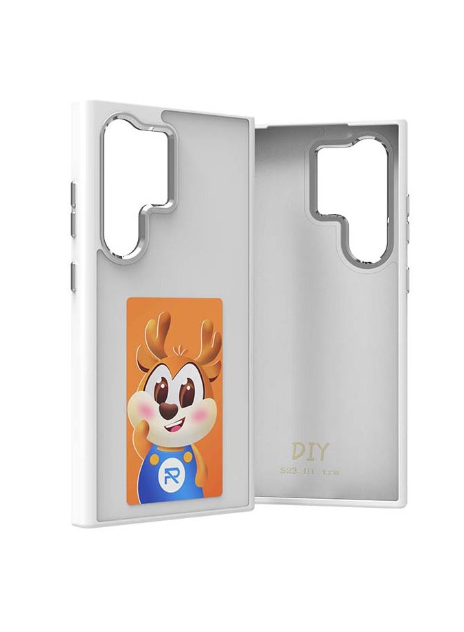 Smart Four-Color E-Ink Screen Phone Case – NFC Passive DIY Double-Screen Projection | Suitable for Samsung S23 Ultra projection phone case supports custom DIY projection - Image 1