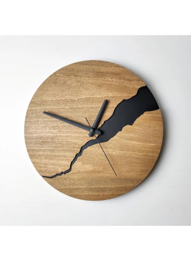 Home Gallery - Modern Wall Clock with Numbers Silent Unique Wood Minimalist Wall Clock Blank - Image 1