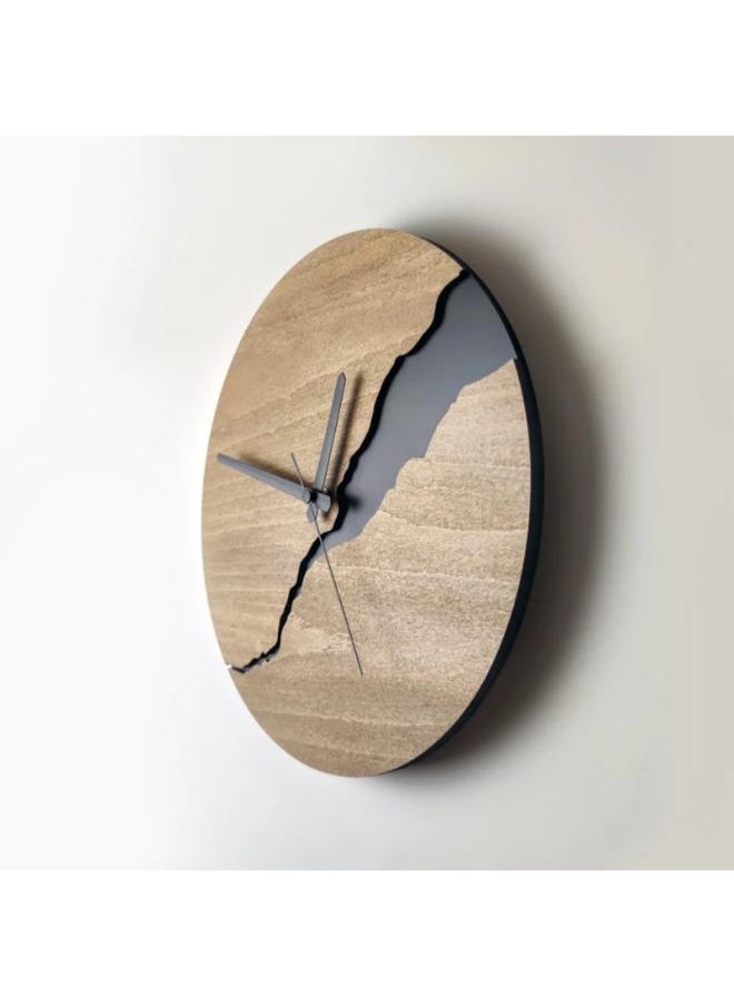 Home Gallery - Modern Wall Clock with Numbers Silent Unique Wood Minimalist Wall Clock Blank - Image 1