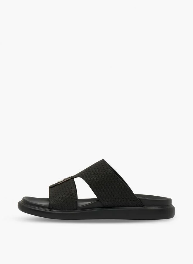 LBL By Shoexpress BLACK Men Textured Arabic Sandals for Men | Best Price UAE