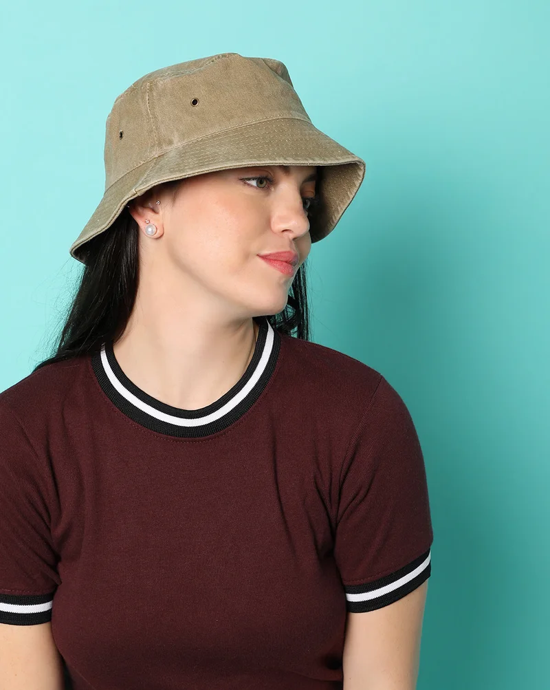 Haute Sauce Brown Vintage Bucket Cap