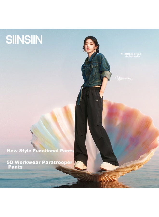 Siinsiin Cargo Pants For Women, New Winter Fleece-lined, Pee Size, Windproof And Waterproof Hiking Trousers - Image 1
