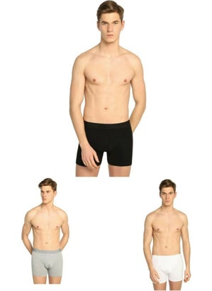 Tutku 6 Pieces Mixed Color Lycra Boxer 