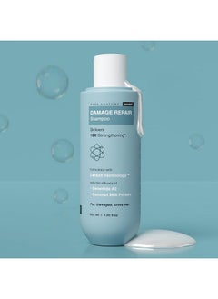 BARE ANATOMY Damage Repair Hair Shampoo | Provides 10X Strengthening Powered By Ceramide A2 & Coconut Milk Protein | For Damaged, Dry & Frizzy Hair | Sulphate & Paraben Free | For Women & Men | 250Ml  - Image 2
