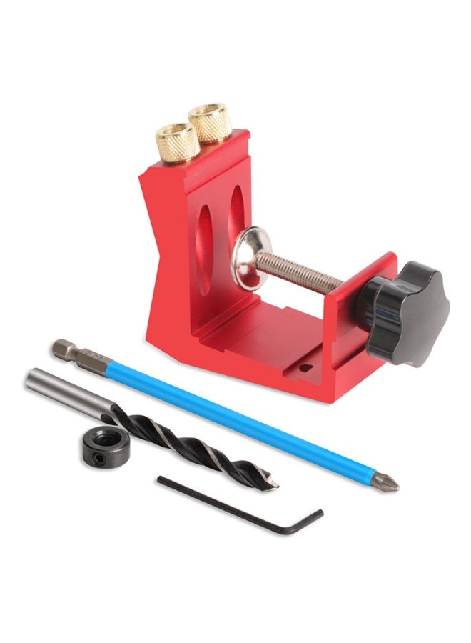 general Woodworking Oblique Hole Drill Guide - 5.5cm Wood Clamping Range Precision Drilling Locator for Furniture Splicing - Image 1