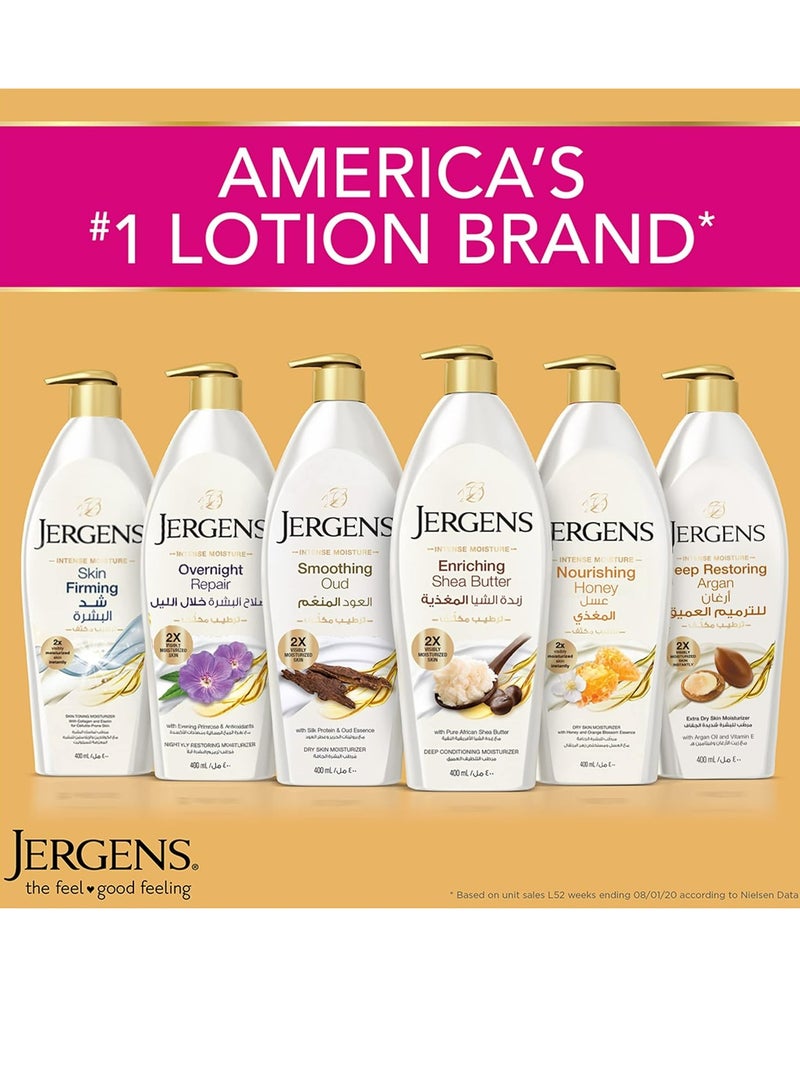 Jergens Smoothing Oud  Moisturizer for Dry Skin - 400 ml - Image 5