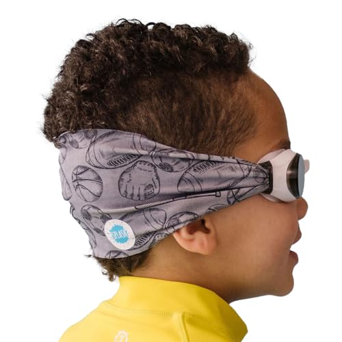Splash Place KIDS SWIM GOGGLES with Fabric Strap - ALL STAR |Tangle-Free, Swimming Goggles for Kids, Comfy Fabric Strap Goggles - Image 1