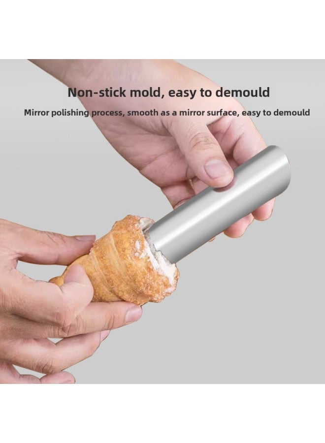 Silver Danish Conical Tube Baking Gadget Stainless Steel Hollow Horn Bag Mold Horn Crisp Danish Crisp God-color:tapered Tube - Image 4