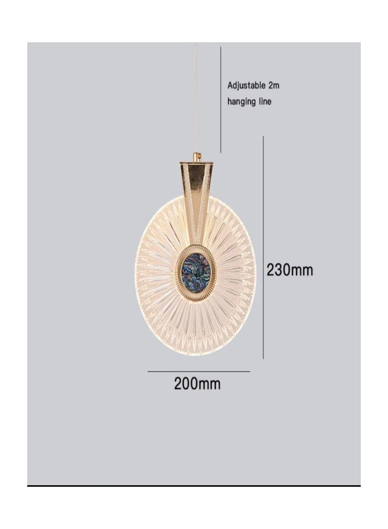 C M E Tri-color Dimmable Modern Design Golden LED Lamp - Image 2