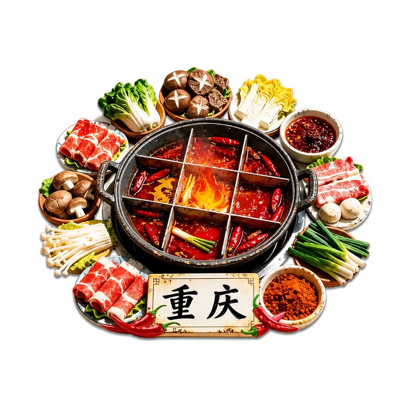 Creative Chongqing Hotpot Fridge Magnet 3D Strong Magnetic Souvenir - Image 5
