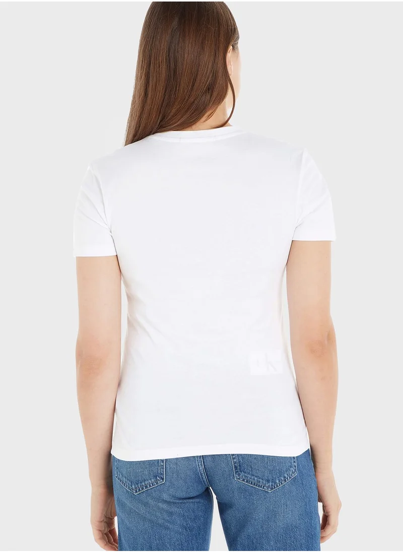 Calvin Klein Jeans Crew Neck Logo T-Shirt