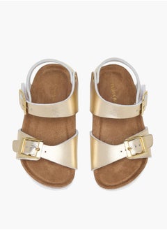 Flora Bella By Shoexpress Girls Solid Sandals With Hook And Loop Closure  - Image 2