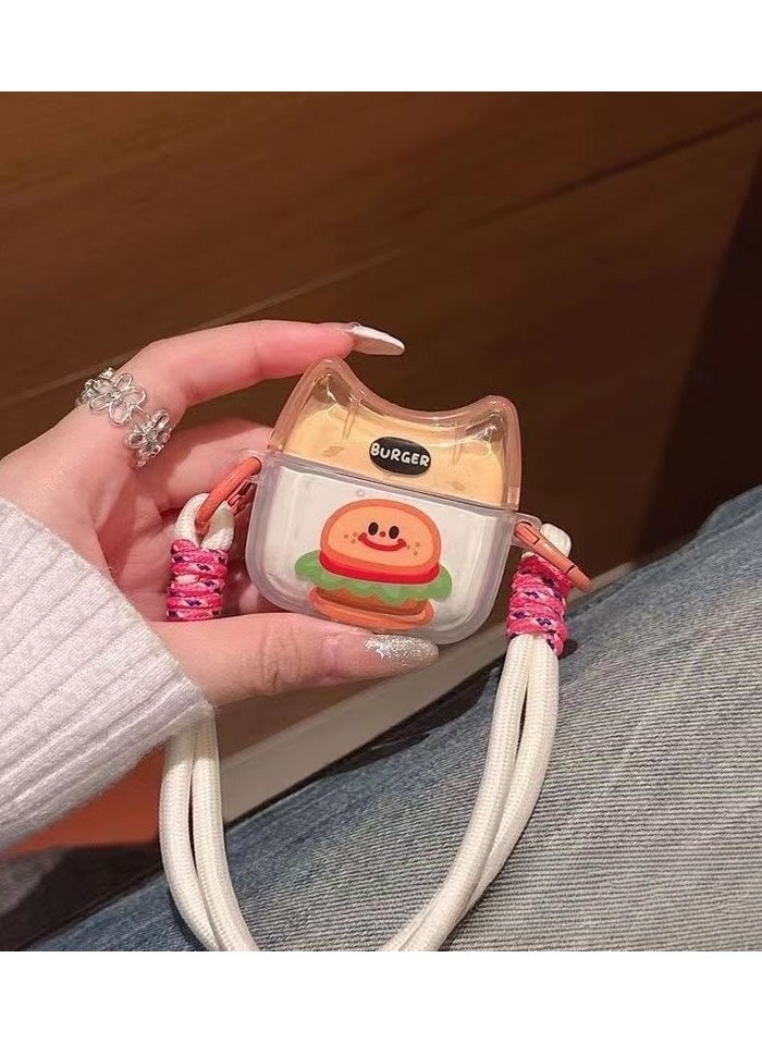 EBMINI - Cute Cat Ear Portable Hanging Rope Suitable For Apple Bluetooth Earphone Protective Case - Image 1