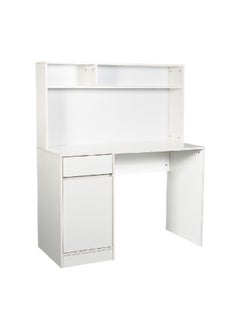 Micasa High-Quality and Durable Computer Table with Drawers White 135 x 50 x 110 cm CD-23102  - Image 1