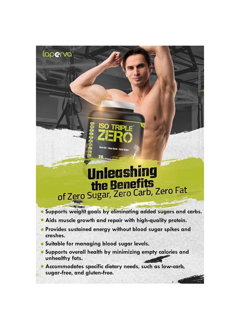 Laperva - laperva Iso Triple Zero Next Generation Whey Protein, Cookies and Cream, 5 LB - Image 1