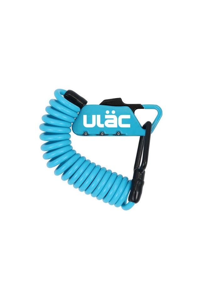 Ulac Piccadilly Carabiner Cable Combo Lock Sky Blue - Image 1