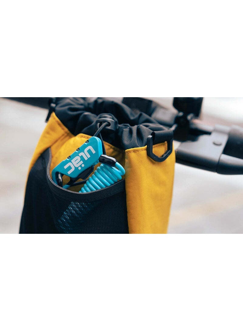 Ulac Piccadilly Carabiner Cable Combo Lock Sky Blue - Image 2