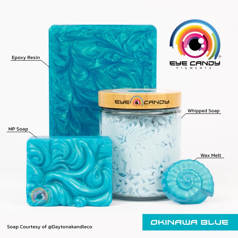 Eye Candy Premium Mica Powder Pigment â€œOkinawa Blueâ€ (25 gr) Multipurpose DIY Arts and Crafts Additive | Natural Bath Bombs, Resin, Paint, Epoxy, Soap, Nail Polish, Lip Balm - Image 2