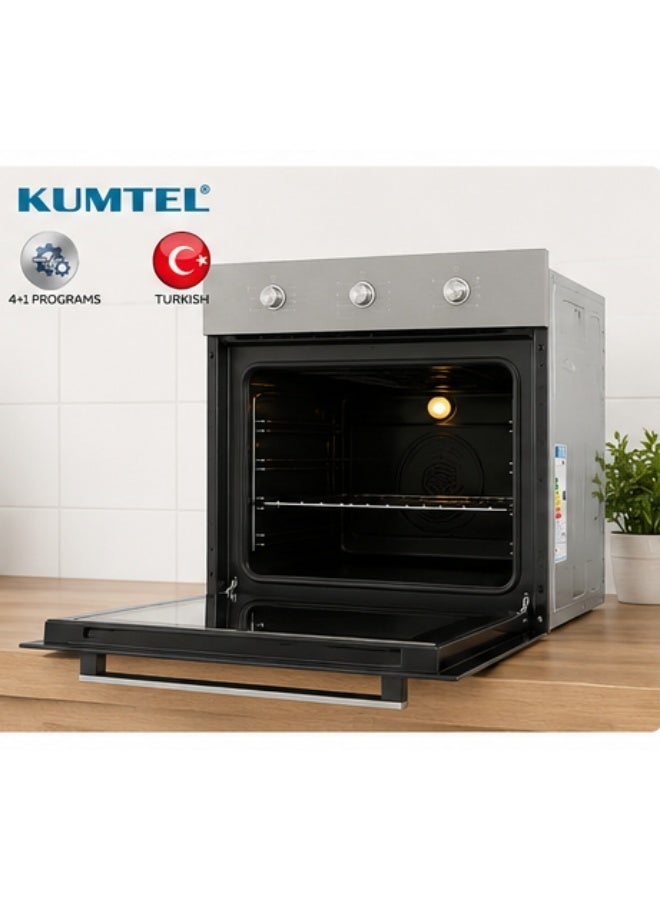 كومتيل فرن كهربائي مدمج A6-SF2M – 60×60 سم – سعة 60 لتر – 2000 واط – فضي – 4+1 برامج مرآة - Image 2