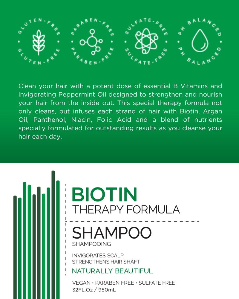 Mill Creek Biotin Shampoo, 14 Fluid Ounce (Two Pack) - Image 4