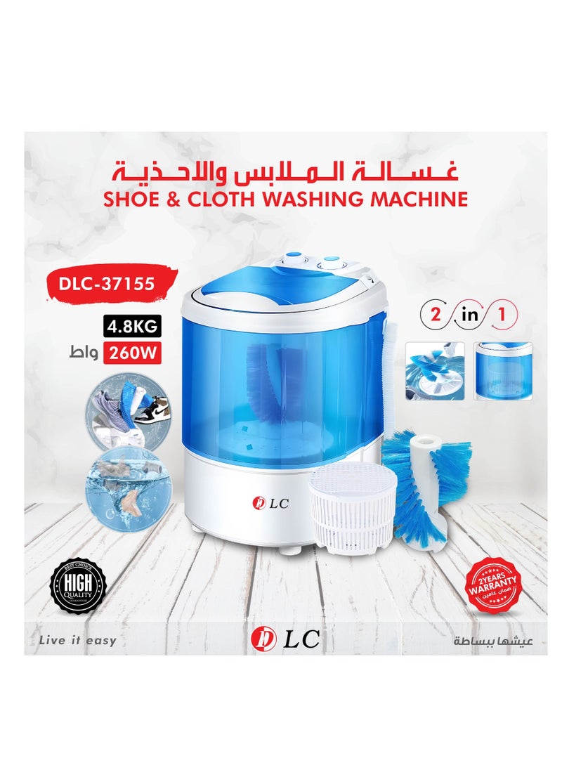 LC Portable 2-in-1 Shoe & Clothes Washing Machine – 4.8KG Capacity, 260W Power  - Image 3