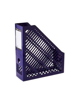 Maxi Plastic Magazine File Blue, Mfblk - view 2