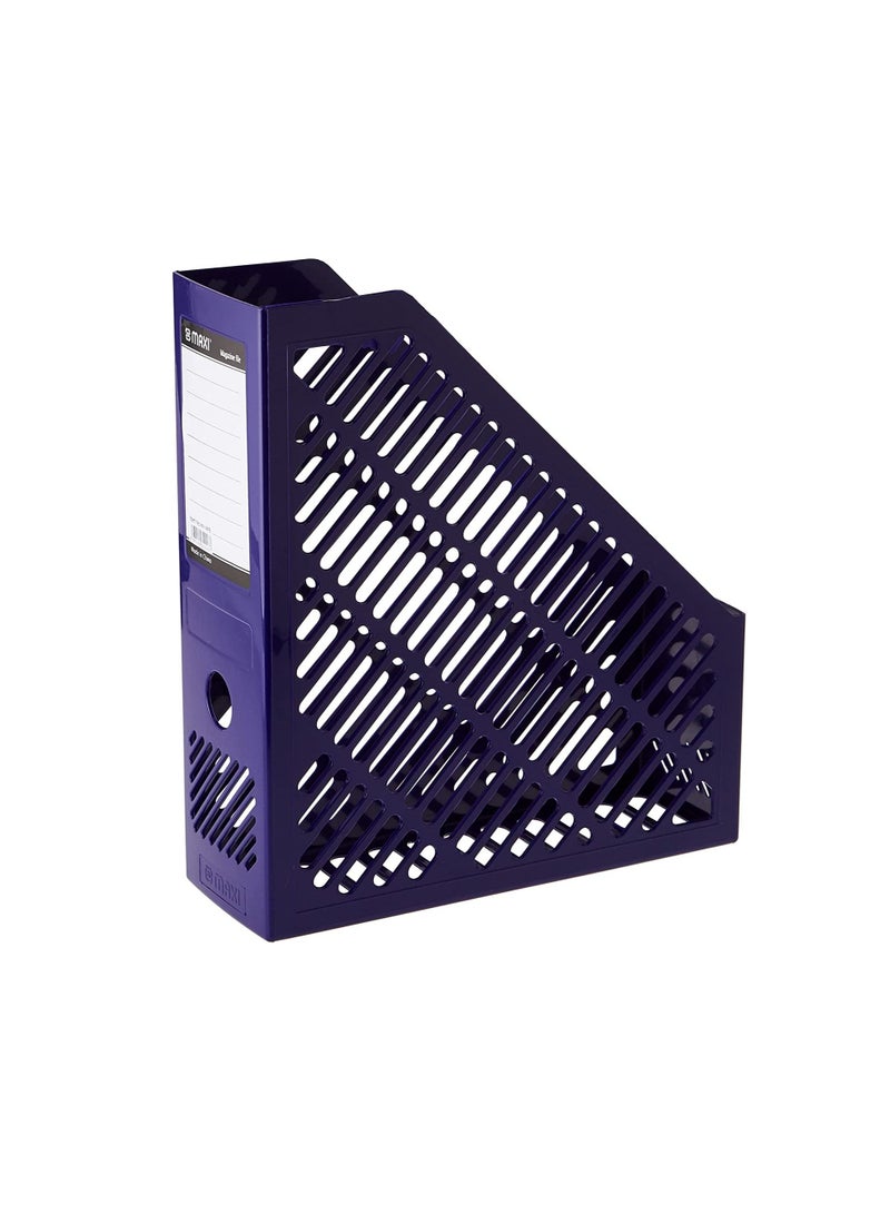Maxi Plastic Magazine File Blue, Mfblk - Image 2