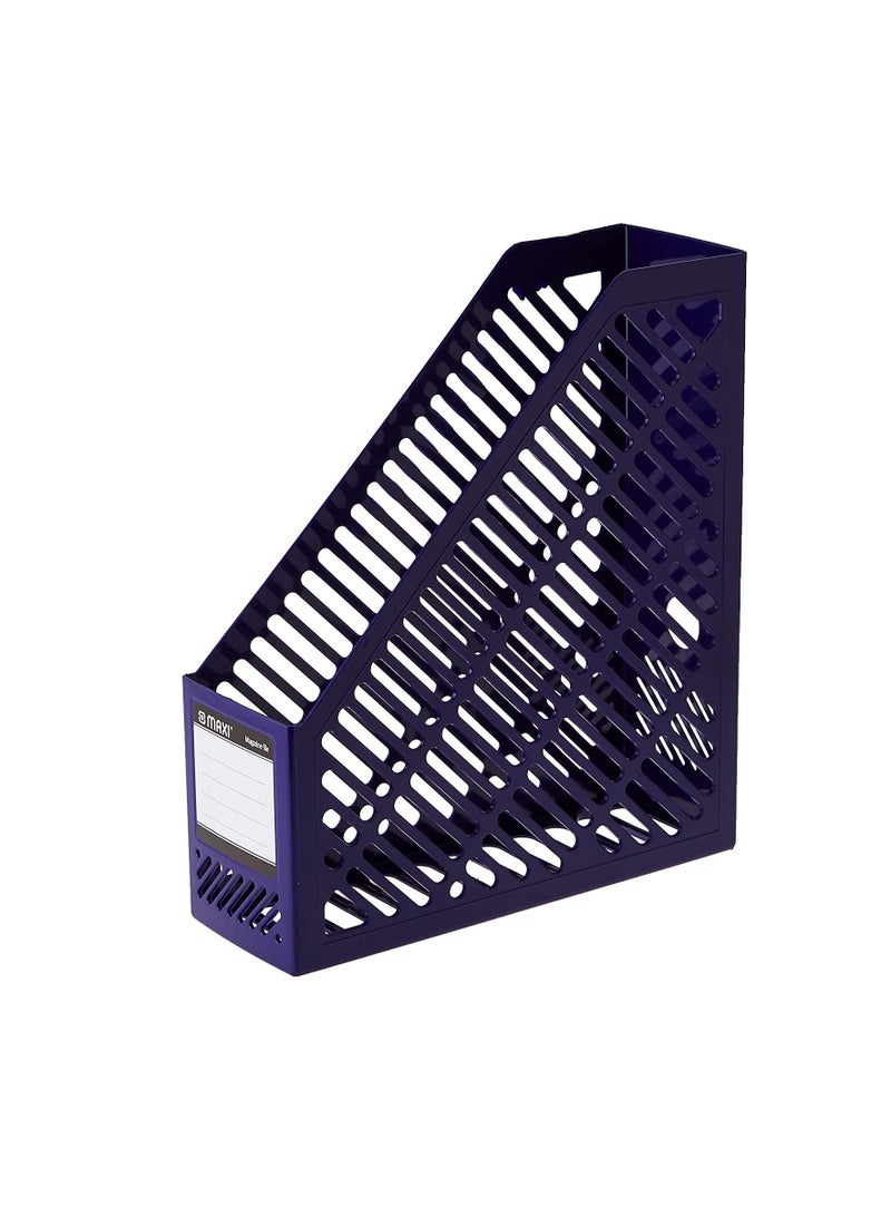 Maxi Plastic Magazine File Blue, Mfblk - Image 1