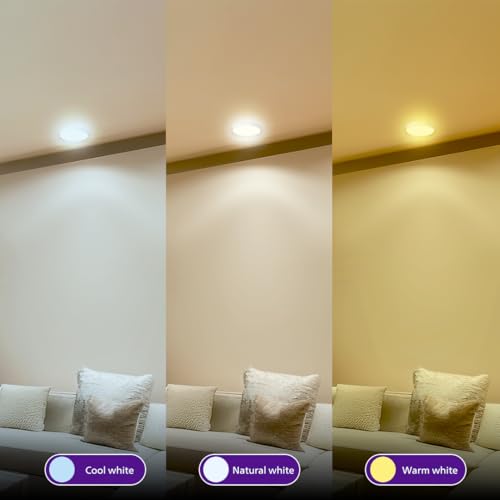 EcoLink 3in1 15W LED Ceiling Light | Scene Switch Full Glow Surface Light for Home & Hall | Tunable White, Pack of 4 - Image 3