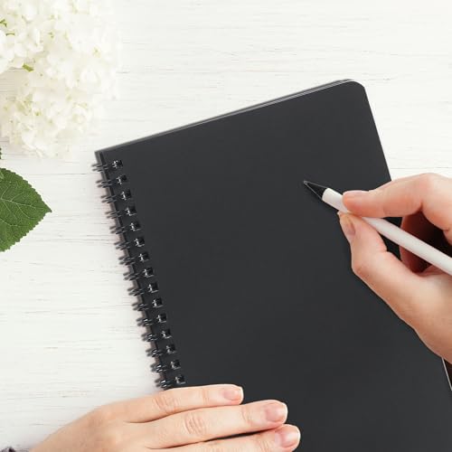 miikoul 60 Packs A5 Spiral Notebooks, Black Ruled Notebooks Bulk, 8.0"×5.6", 60 Sheets/120 Pages, Hardcover Lined Journal Notepad Travel Notebooks for Office and Back to School Supplies - Image 5