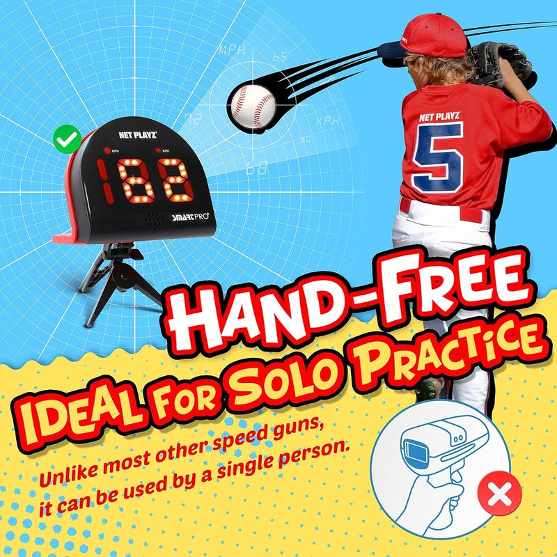TGU Baseball Gifts, Radar Speed Guns (Hands-Free) Baseball Radar, Pitch Training Aids, High-Tech Gadget & Gear, Black (NIS022132024) - Image 3