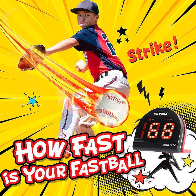 TGU Baseball Gifts, Radar Speed Guns (Hands-Free) Baseball Radar, Pitch Training Aids, High-Tech Gadget & Gear, Black (NIS022132024) - Image 5