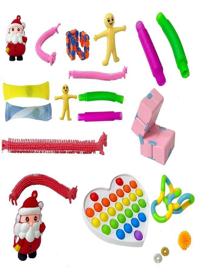 Toyland - 24 Pcs Push Pop Sensory Fidget Toy Set - Image 1