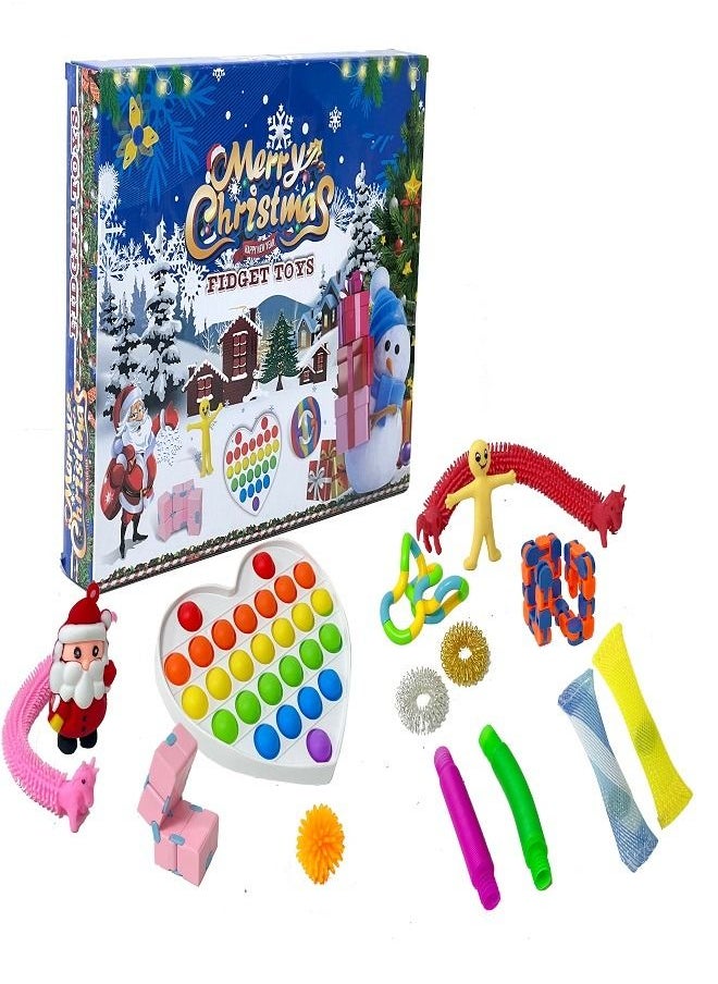 Toyland - 24 Pcs Push Pop Sensory Fidget Toy Set - Image 1