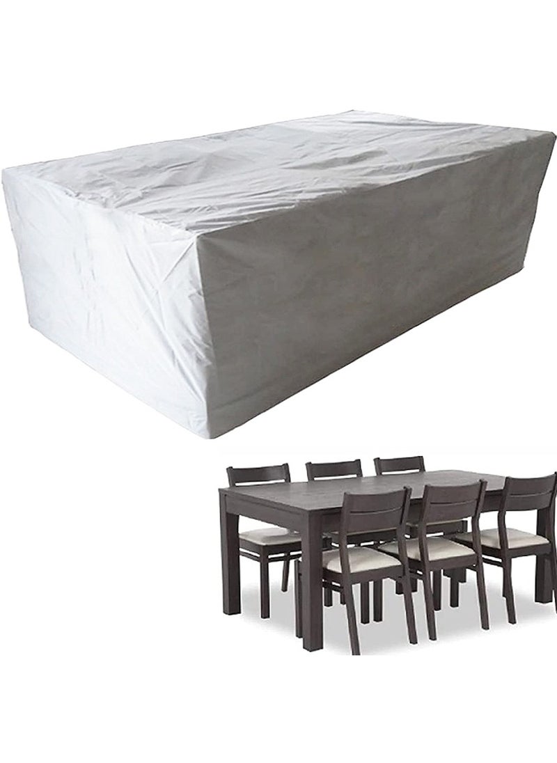 HomarKet Outdoor Waterproof Patio Table Furniture Covers - Rectangle Couch Sectional Cover Outside Weatherproof Patio Furniture Covering for Deck, Lawn and Backyard 213x132x74cm, Grey  - Image 1