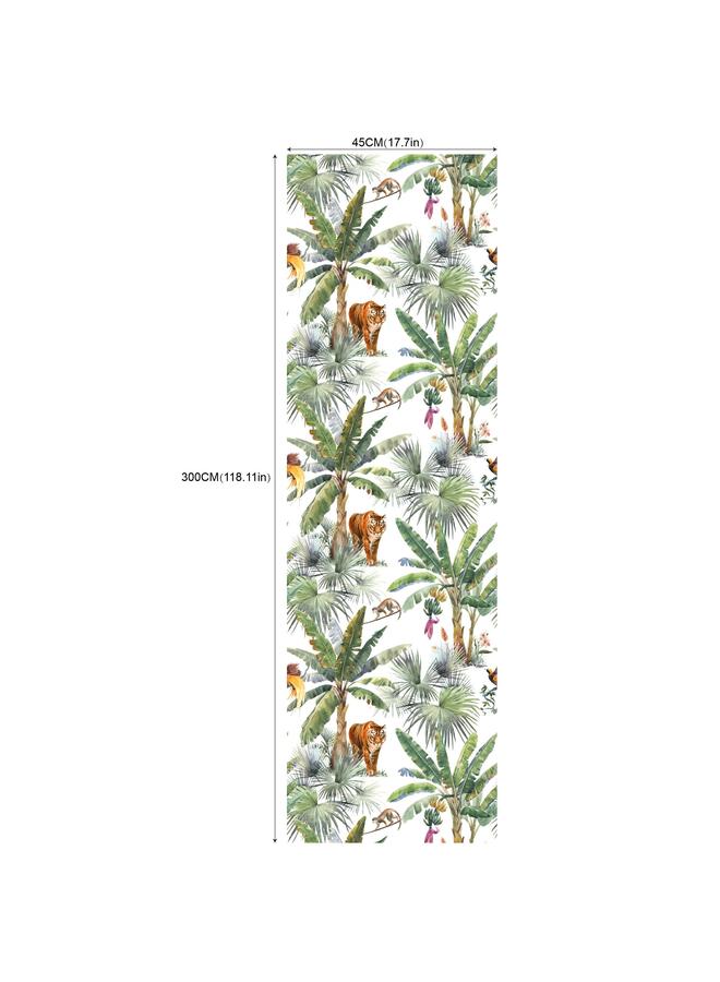 الأزرق جي دبليو ورق الحائط اللصق الذاتي للزهور الخضراء wallpaper يمكن إزالة خلفية غرفة المعيشة الخلفية RW158-180 الحائط - Image 1