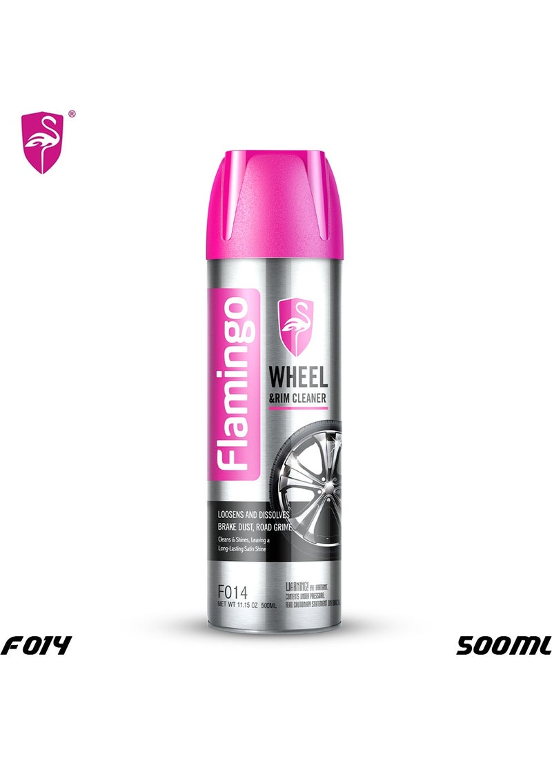 FLAMINGO Flamingo Ultimate Wheel & Rim Cleaner Spray Loosens And Dissolve Brake Dust , Road Grime 500ML F014  - Image 1