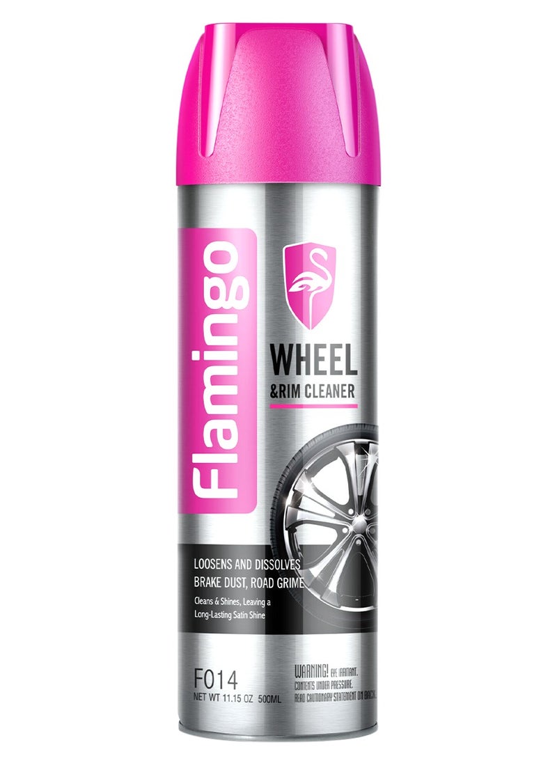 FLAMINGO Flamingo Ultimate Wheel & Rim Cleaner Spray Loosens And Dissolve Brake Dust , Road Grime 500ML F014  - Image 2