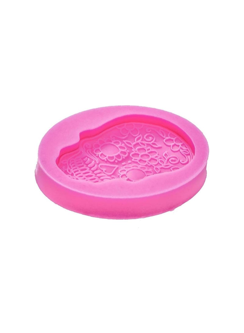 GGOOT Food Grade Fondant Cake Silicone Mold Skull Shaped for Polymer Clay Chocolate Pastry Decoration Tools  - Image 2