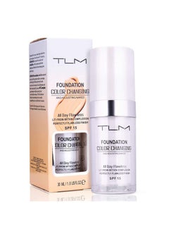 KOSIMI KOSIMI 30ml TLM Color Changing Foundation Liquid Base Makeup Change To Your Skin Tone By Just Blending, white  - Image 1